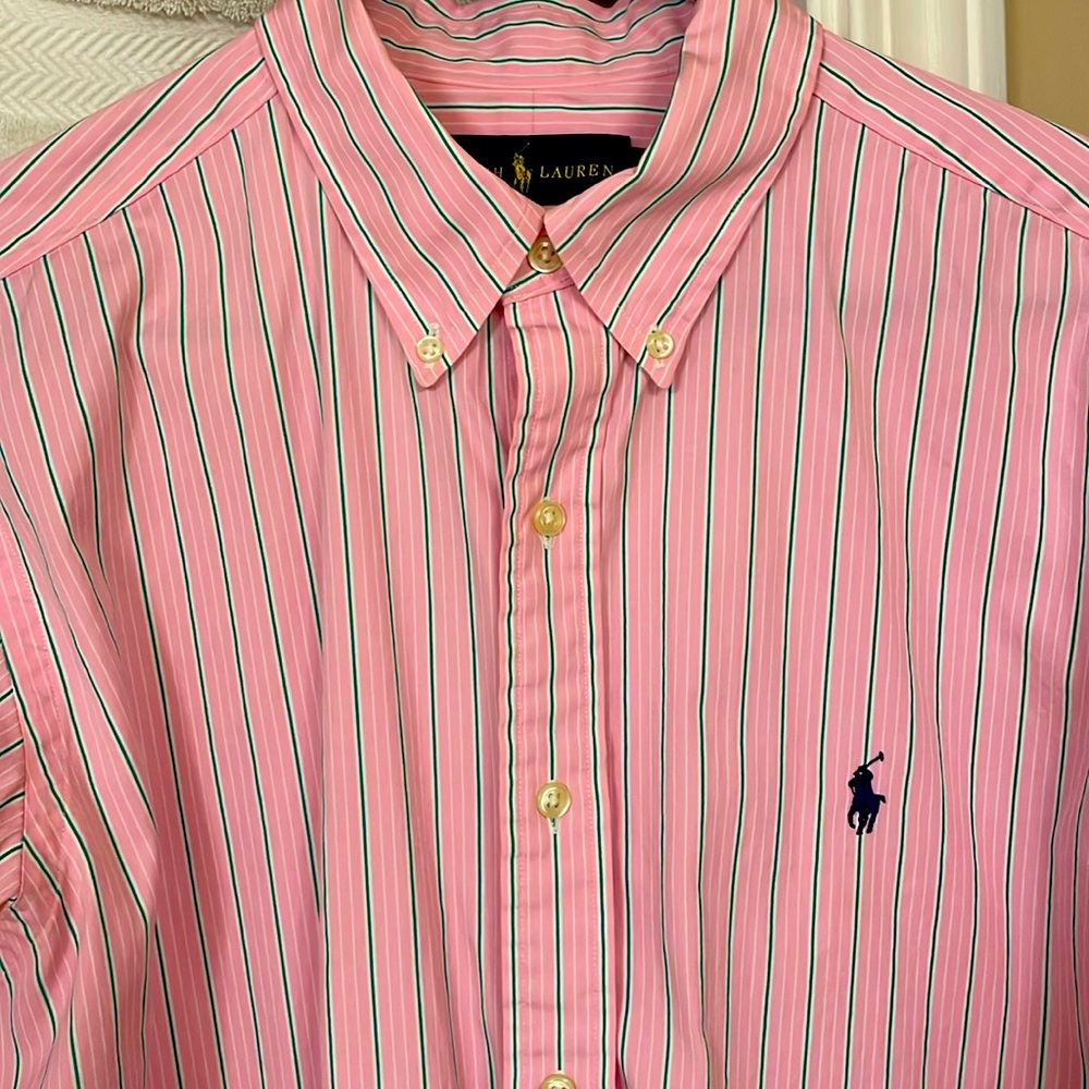 Men’s large button up Polo